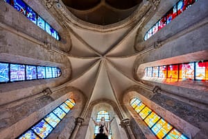 Vitraux du Choeur, Eglise St. Gildard de Longuesse Val-d'Oise, France
